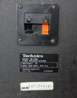 TECHNICS SB F860 3 Wege Lautsprecher für Einsatz im HiFi und Heimkino