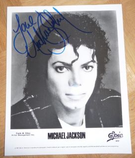 Michael Jackson Autogramm Autograph ca. 21x26 cm