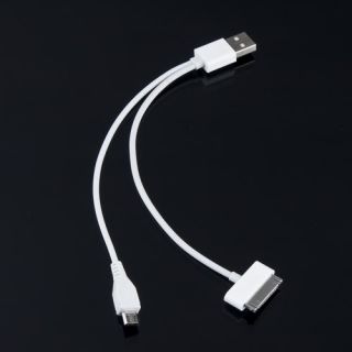 This is 2in1 USB Data Sync Charger Cable Cord (Micro USB & Apple dock