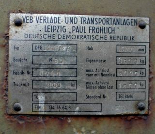 Gabelstapler Stapler DDR Takraf DFG 2002/2N Baujahr 1980 VEB Leipzig