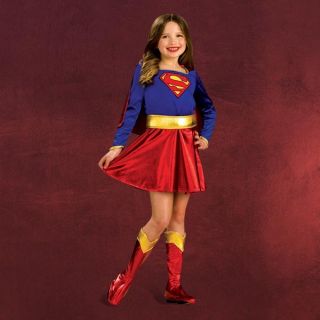 Supergirl Teenager Kostüm, Comic Heldin Kleid, günstiges Karneval