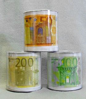 Süsses Toilettenpapier 3 Rollen á 50, 100, 200 Euro