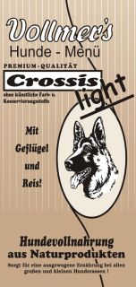 5kg Diät Futter Hunde Vollmers Crossis Light für übergewichtige