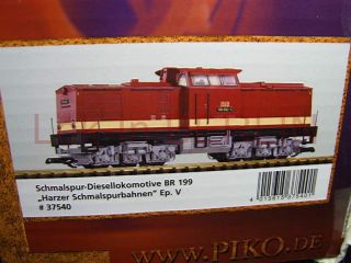 Piko 37540 Diesellok BR 199 892 1 Harz HSB SPU G NEU