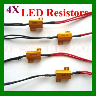 4X LED Indicators   Load FLASHER RESISTOR RELAY for most Motorbikes