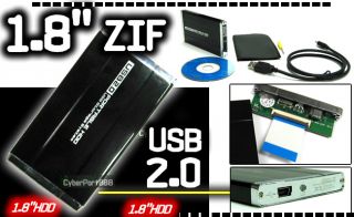 ZIF 1.8 HDD HD Case Enclosure USB For Toshiba Hitachi
