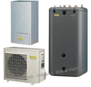 Rotex Wärmepumpen   Paket / 6kW Luft/Wasser Wärmepumpe