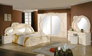 Komplett Schlafzimmer Set Klassische Italienische Stilmöbel Creme