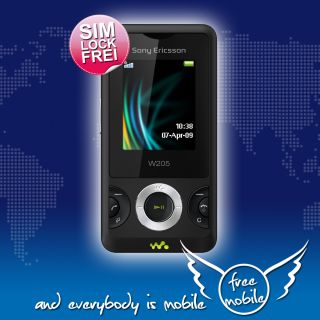 Sony Ericsson W205 ambient black W 205 schwarz + 1,3 MPX Cam & Radio