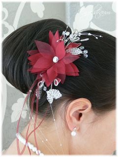 Haarschmuck Haargesteck Blume Hochzeit Kommunion NEU