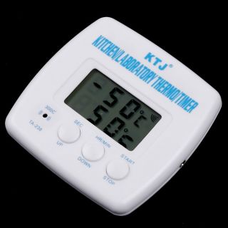 LCD Digital Timer Thermometer Alarm Cooking Kitchen BBQ Food