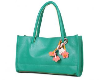 Damen einfarbig Blumen Handtasche Henkeltasche Schultertasche Bag 9