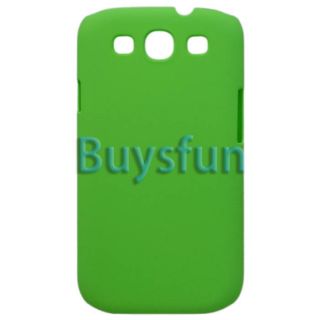 Green Matte Hard Cover Case For Samsung Galaxy S3 i9300