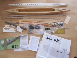 Modellbausatz Modell U Boot U 25 ( Unterseeboot U25 ) Krick Modellbau