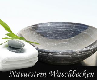 Naturstein Waschbecken aus Marmor Becken Stein Natur Waschtisch