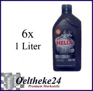 Liter 0W 40 Shell Helix Ultra 0W40 (7,70€/1L)