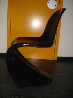 Vitra Panton Chair Classic schwarz, hochglänzend, tpozustand Neupreis
