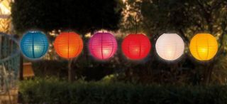 6x Papierlaterne Lampion Laterne Garten Ballon Party Papier Lampe