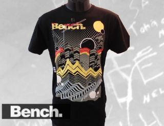 BENCH T Shirt DOT DASH CITY Herren T Shirt black Gr. M, L, XL