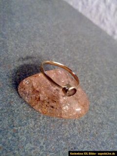 Gold Ring 750 er mit 1 braunen Stein 19 mm sehr guter Zustand