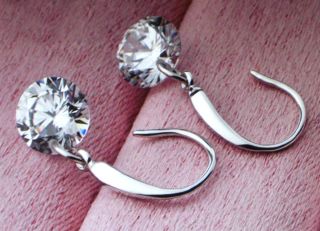 Ohrringe Ohrhänger Zirkonia 925 Sterling Silber plattiert   Edel