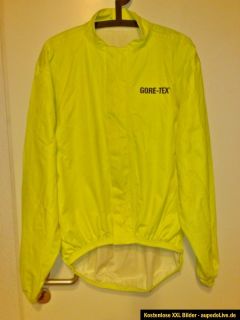 GORE TEX® Herren Bike Wear Neon Gelb Jacke Gr. L/XL Windstopper