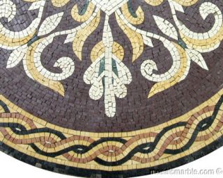 Mosaik Marmor Rosone Antik Fliesen Natursteine 100cm