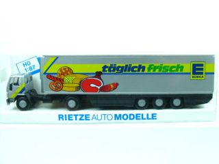Rietze H0 60132 Kühlkoffer Sattelzug Ford Cargo (BA958)