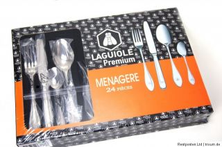 Laguiole Premium Besteckset 24 Teilig Menagere