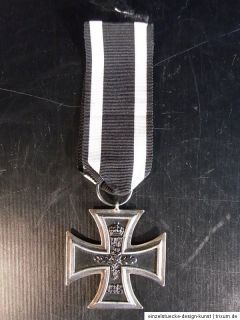 Eisernes Kreuz EK2 1914 WK1 WW1 am Band m. Hersteller