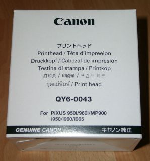 Canon QY6 0043 Druckkopf fuer i950 i960 i965 MP900 Druckerkopf NEU OVP