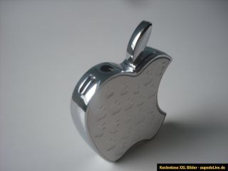 Gas Feuerzeug im Apple Design Weiß/Silber NEU RAR