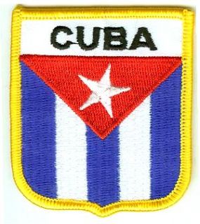 Wappen Aufnäher KUBA Patch   Fahne Flagge