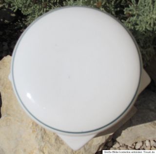 große Vorratsdose für Mehl (Farine) Vorratsbehälter Keramik weiß