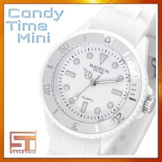 Madison New York Silikon Candy TIME® MINI Armbanduhr NY Uhr Silicon