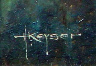 Moderne Kunst H. Keyser, Tiermaler, spielende Katzen xxxxxxxxxxx