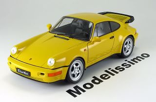 18 Welly Porsche 911 (964) Turbo 1988 yellow