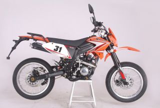 SBF 31 50cc/4Takt EEC Enduro Cross Dirt Bike Orange 
