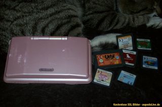 Nintendo DS Spielkonsole,..OHNE KATZE..aber mit 8 Spielen !!!!