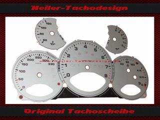 Tachoscheibe Porsche 911 997 Silber Schalter Tachop Cluster Deal US