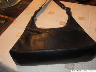 Damen Tasche Schultertasche von Picard Echt Leder,schwarz Top Zustand