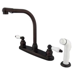 Kingston Brass KB715 Victorian High Arc Kitchen Faucet, Oil Rubbed