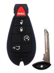 2008 08 Jeep Commander Remote & Key Combo   5 Button : 