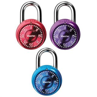Master Lock 1500ID Assorted Colors Set Your Own Speed Dial Combination