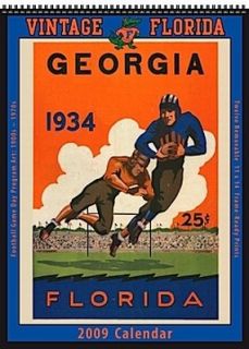 Florida Gators 2009 Vintage Football Program Calendar