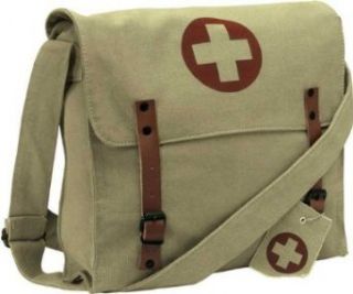 Khaki Vintage Red Cross Medic Shoulder Bag Clothing