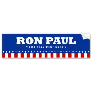 Ron Paul Car Bumper Sticker 2012