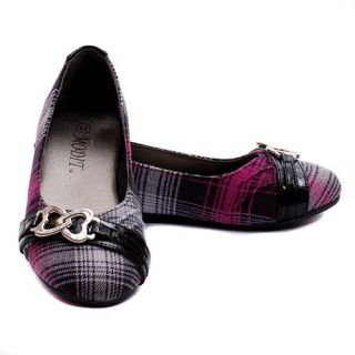 Flannel Plaid Patent Strap Dress Shoes Little Girls 12 5 Modit Shoes