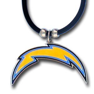 San Diego Chargers Logo Pendant w/Rubber Cord   NFL
