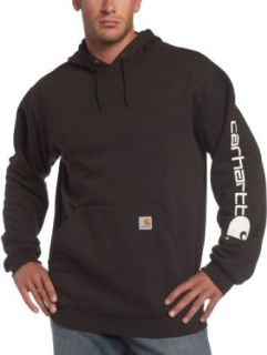 Carhartt Mens Midweight Hooded Logo Sleeve Sweatshirt